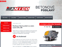 Tablet Screenshot of anico.cz
